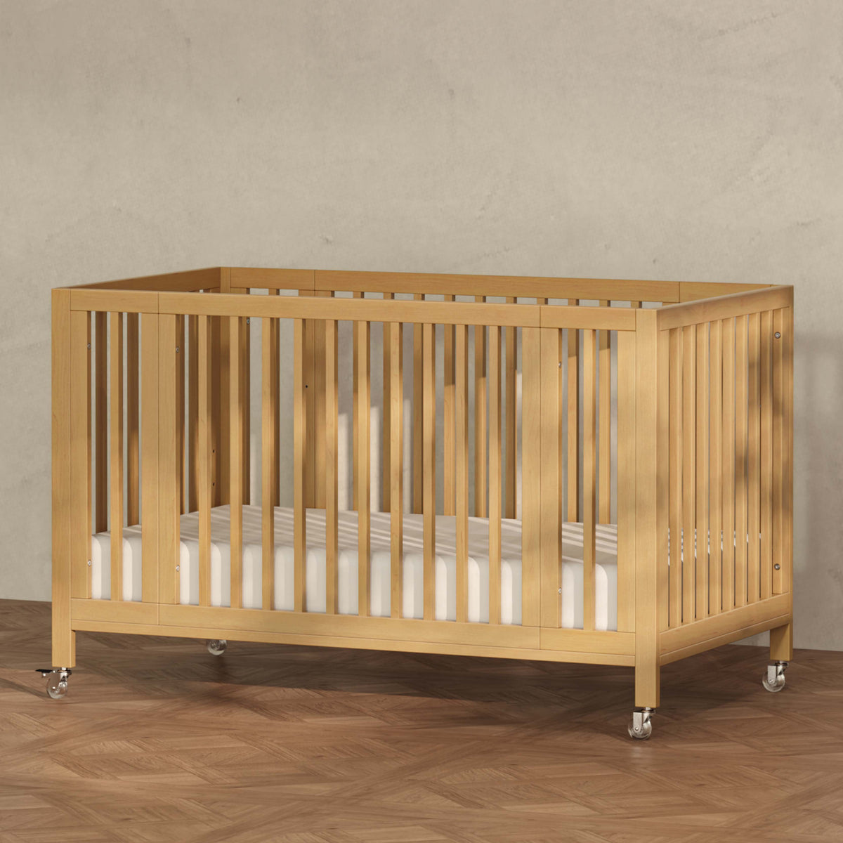 Rolli 9-in-1 Convertible All-Stages® Crib with Bassinet & Toddler Bed Conversion Kits