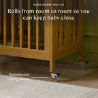 Rolli 9-in-1 Convertible All-Stages® Crib with Bassinet & Toddler Bed Conversion Kits