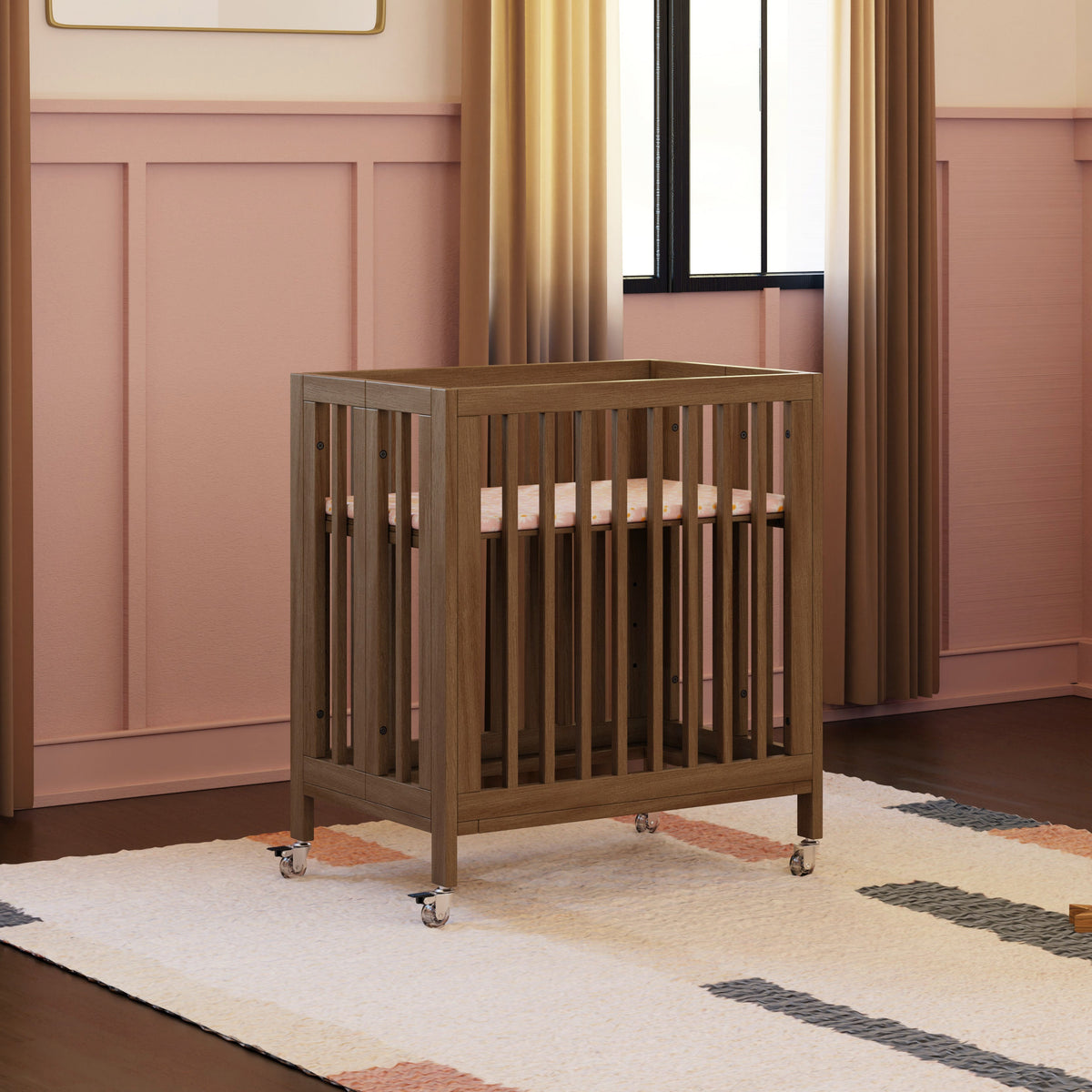 Rolli 9-in-1 Convertible All-Stages® Crib with Bassinet & Toddler Bed Conversion Kits