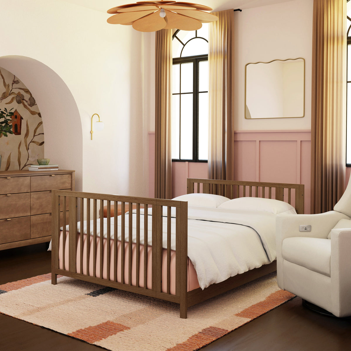 Rolli 9-in-1 Convertible All-Stages® Crib with Bassinet & Toddler Bed Conversion Kits