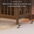 Rolli 9-in-1 Convertible All-Stages® Crib with Bassinet & Toddler Bed Conversion Kits