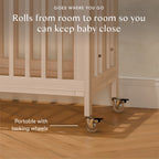 Rolli 9-in-1 Convertible All-Stages® Crib with Bassinet & Toddler Bed Conversion Kits