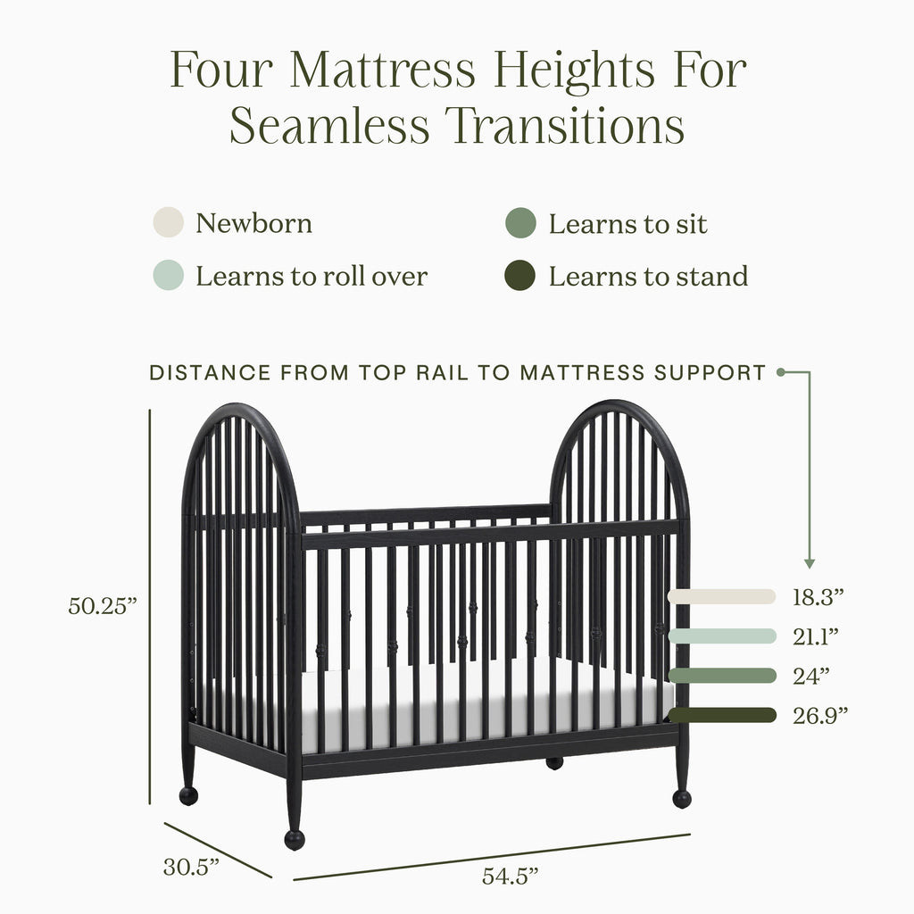 Alouette 3-in-1 Convertible Spindle Crib