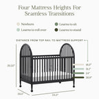 Alouette 3-in-1 Convertible Spindle Crib