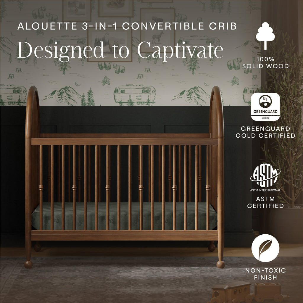 Alouette 3-in-1 Convertible Spindle Crib