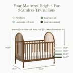 Alouette 3-in-1 Convertible Spindle Crib