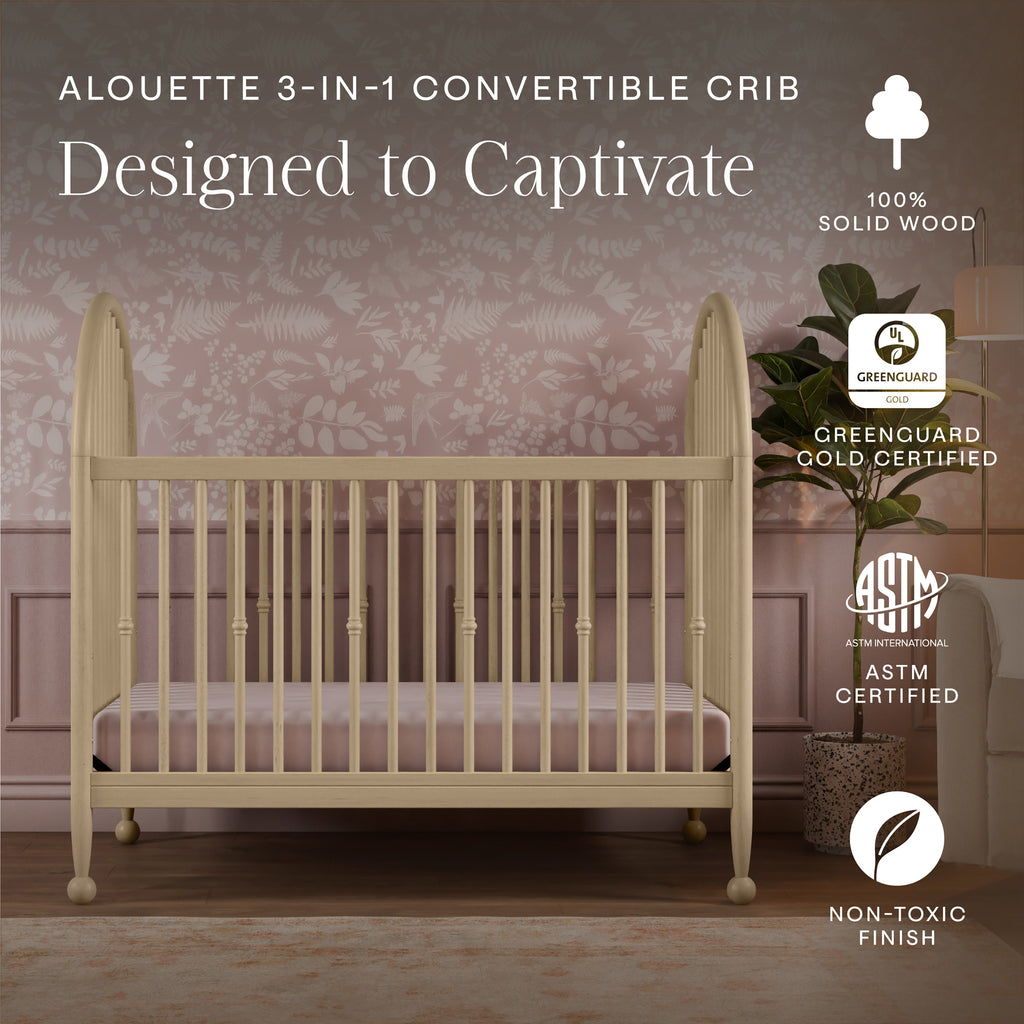Alouette 3-in-1 Convertible Spindle Crib