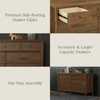 Alouette 7-Drawer Wide Assembled Dresser (56")
