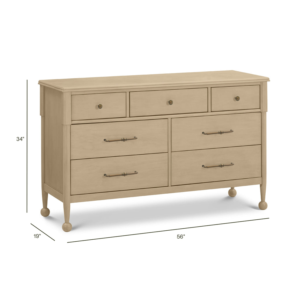 Alouette 7-Drawer Wide Assembled Dresser (56")