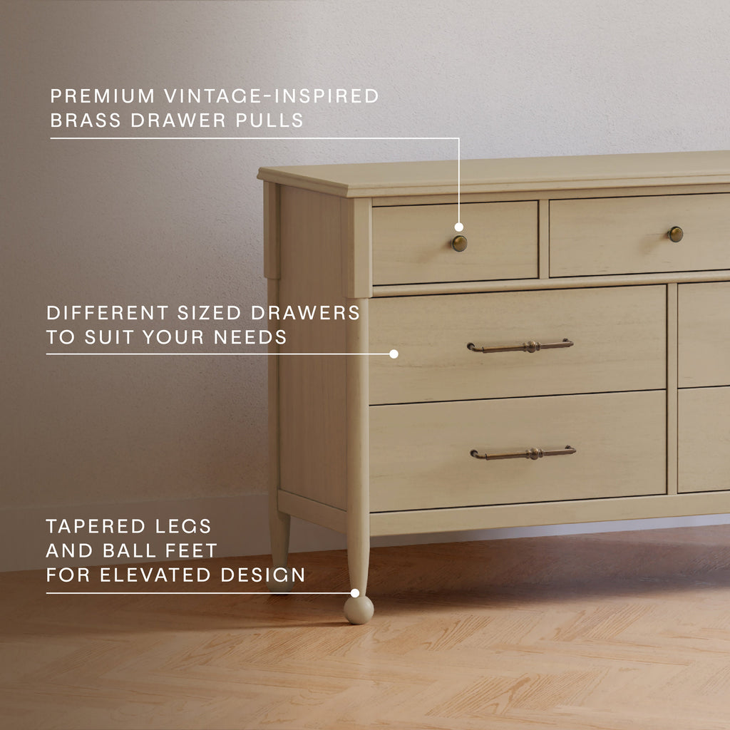 Alouette 7-Drawer Wide Assembled Dresser (56")
