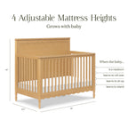Ambrosia 4-in-1 Convertible Crib