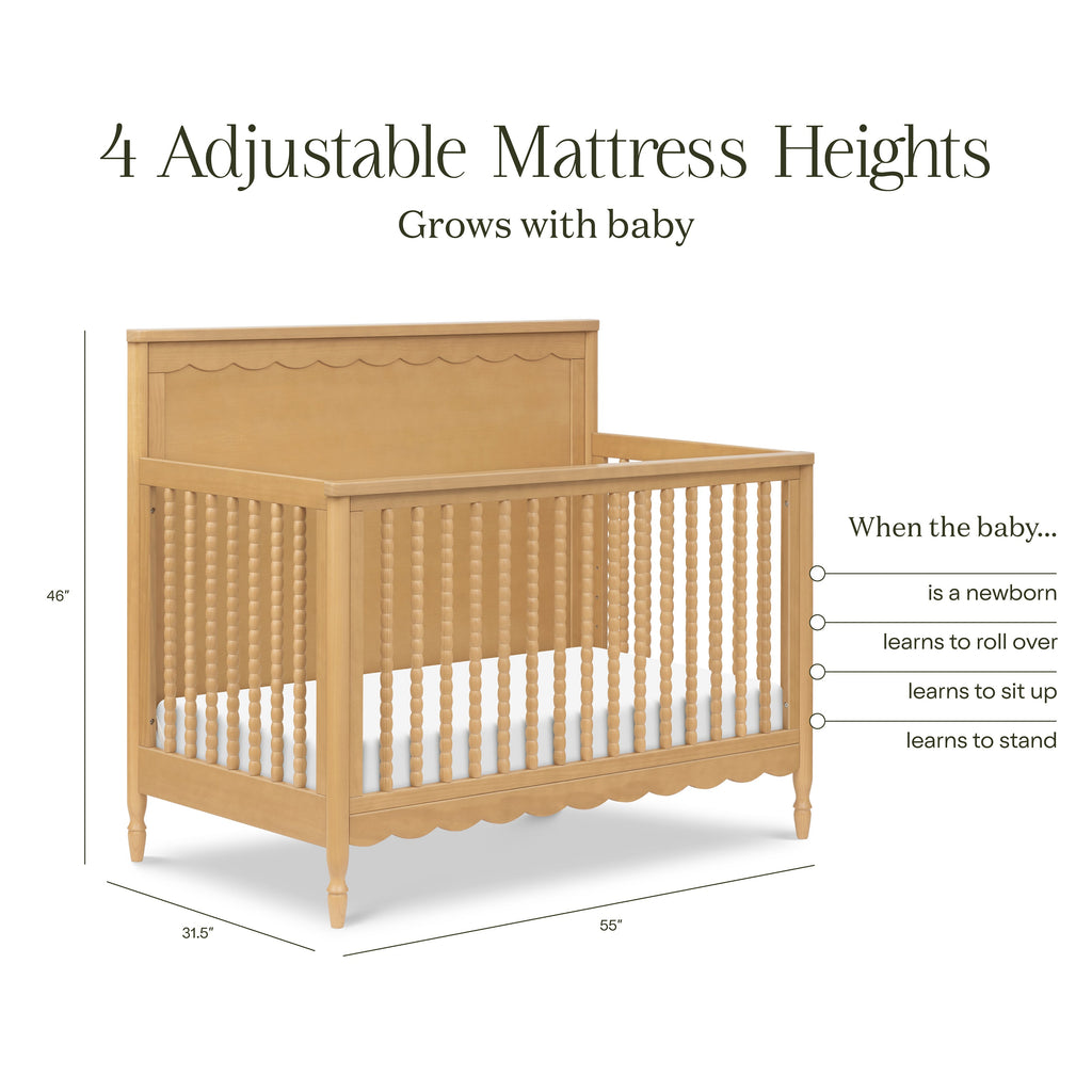 Ambrosia 4-in-1 Convertible Crib