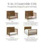 Ambrosia 4-in-1 Convertible Crib