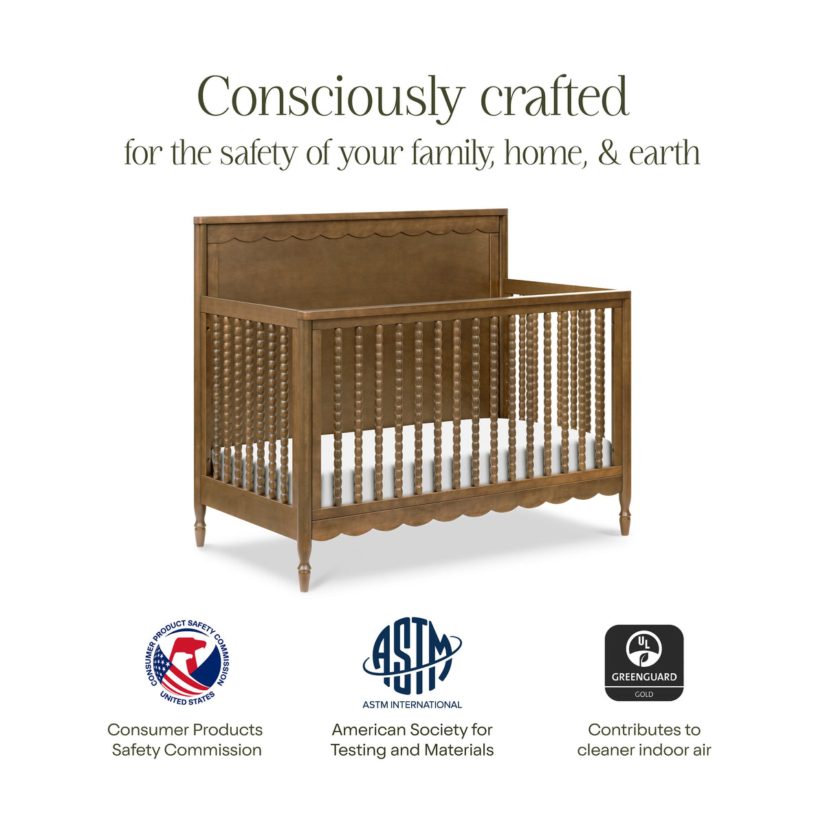 Ambrosia 4-in-1 Convertible Crib