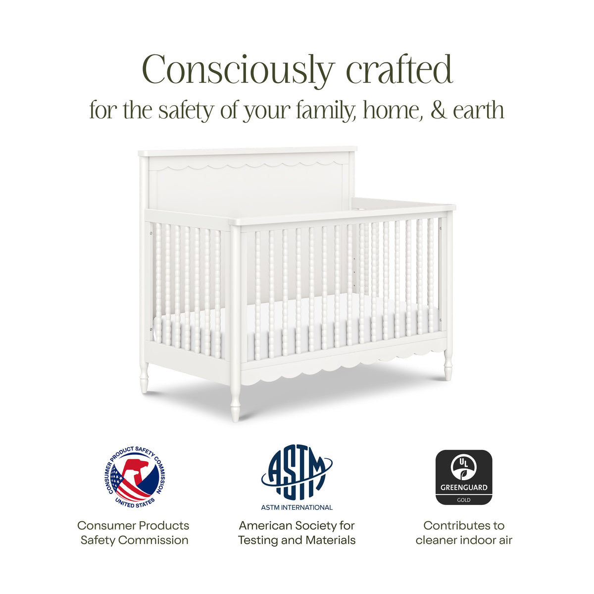 Ambrosia 4-in-1 Convertible Crib