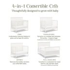 Ambrosia 4-in-1 Convertible Crib