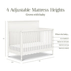 Ambrosia 4-in-1 Convertible Crib