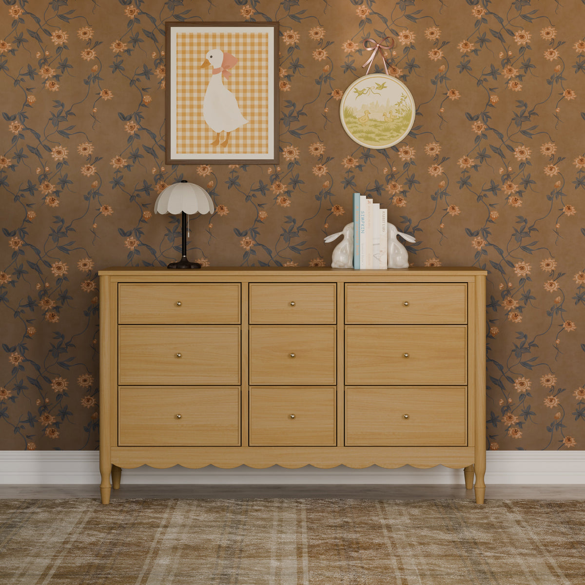 Ambrosia 9-Drawer Wide Assembled Dresser (56")