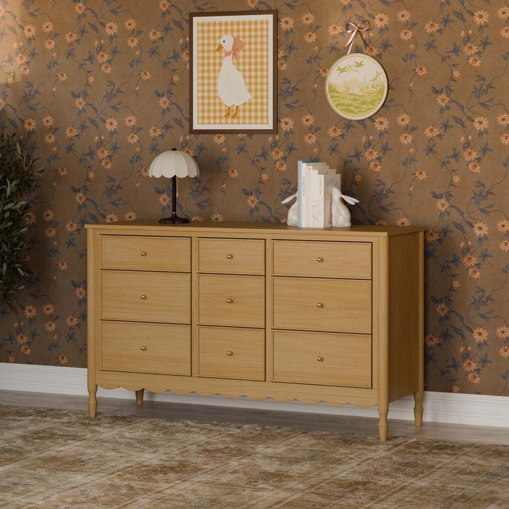 Ambrosia 9-Drawer Wide Assembled Dresser (56")