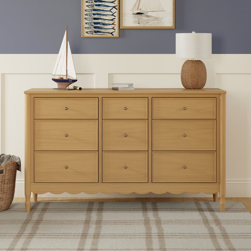 Ambrosia 9-Drawer Wide Assembled Dresser (56")