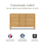 Ambrosia 9-Drawer Wide Assembled Dresser (56")
