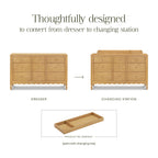 Ambrosia 9-Drawer Wide Assembled Dresser (56")