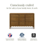 Ambrosia 9-Drawer Wide Assembled Dresser (56")
