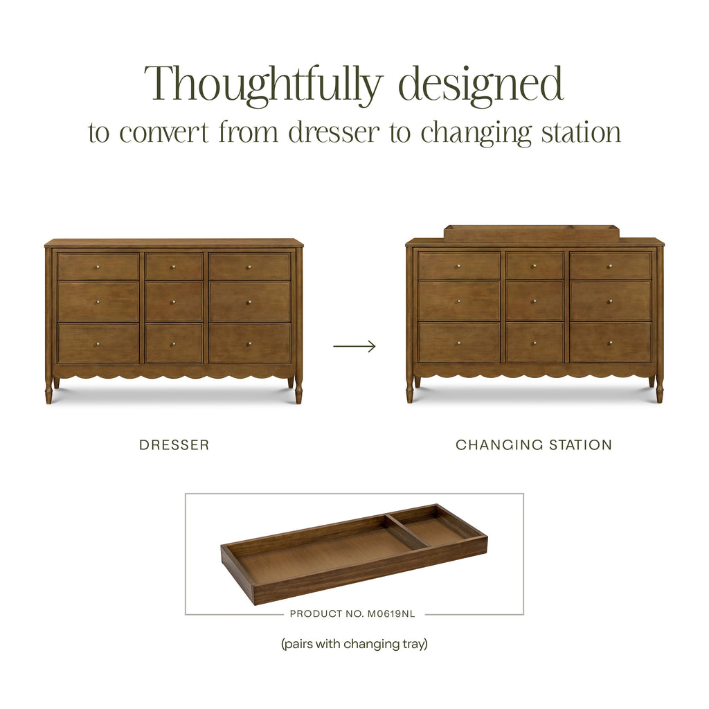 Ambrosia 9-Drawer Wide Assembled Dresser (56")