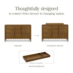 Ambrosia 9-Drawer Wide Assembled Dresser (56")