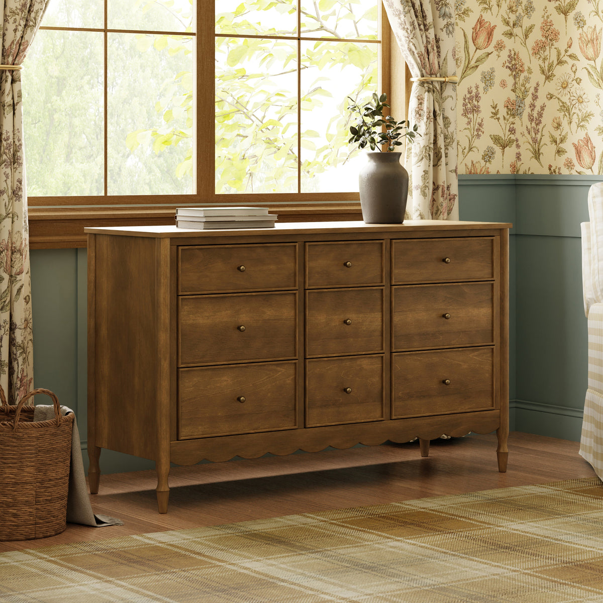 Ambrosia 9-Drawer Wide Assembled Dresser (56")