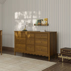 Ambrosia 9-Drawer Wide Assembled Dresser (56")