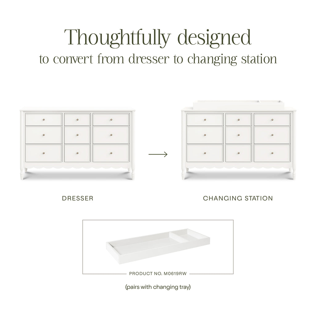 Ambrosia 9-Drawer Wide Assembled Dresser (56")