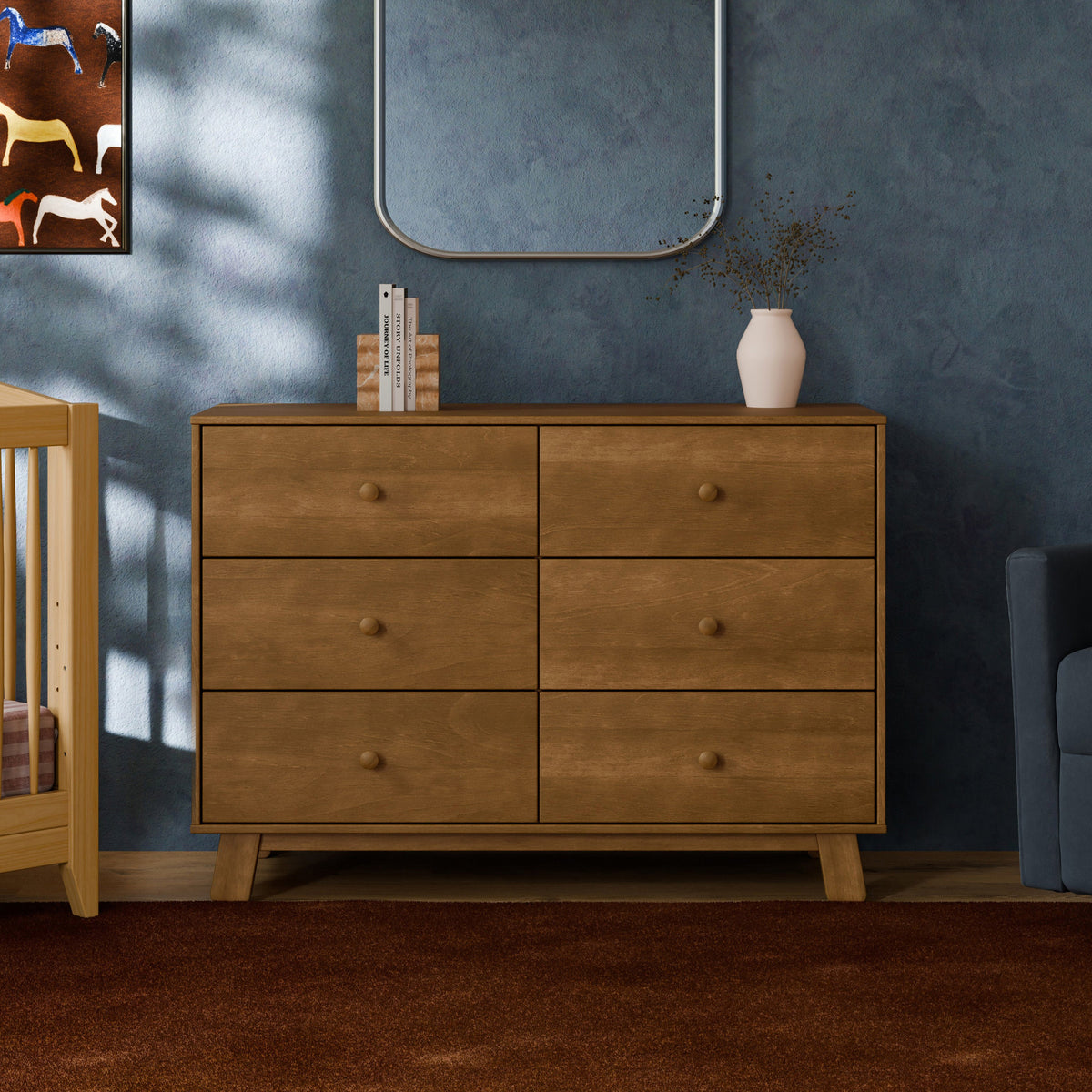 Hudson Modern 6-Drawer Assembled Dresser (48")