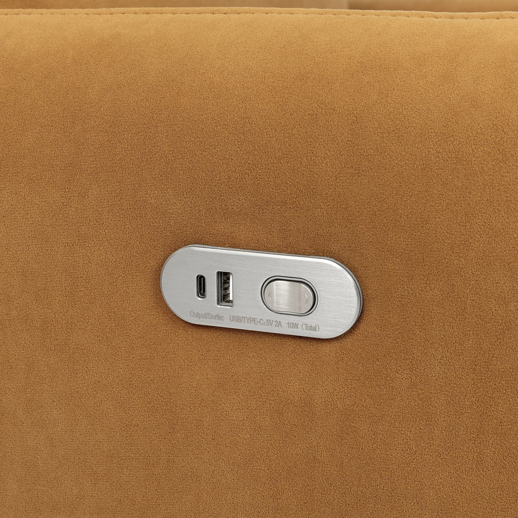 Petal Electronic Recliner and Swivel Glider with USB Port