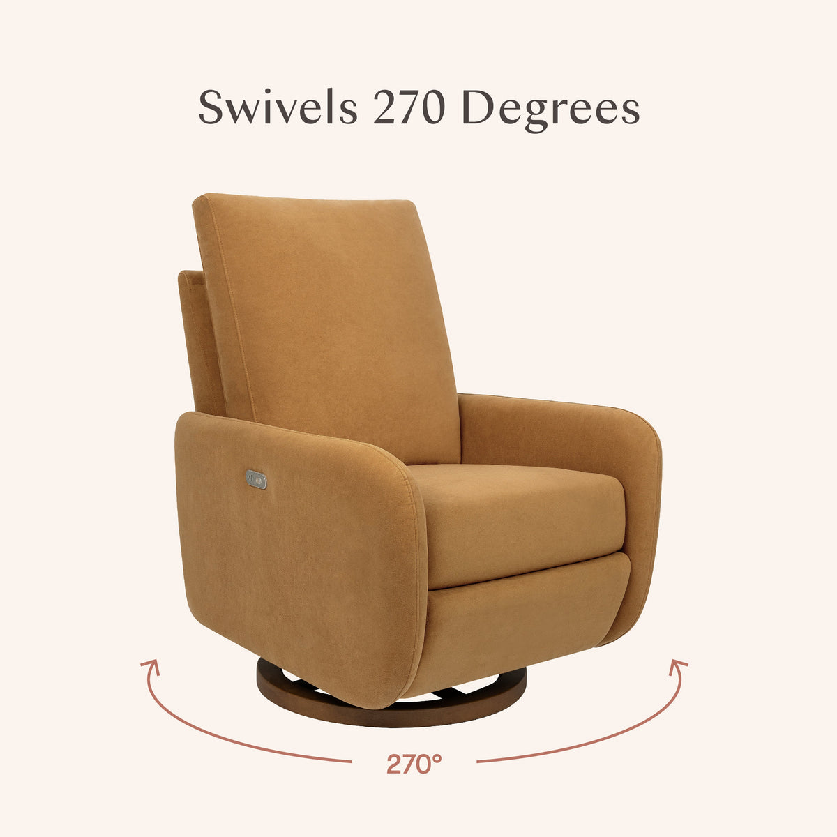 Petal Electronic Recliner and Swivel Glider with USB Port