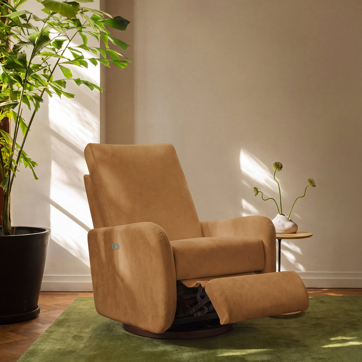 Petal Electronic Recliner and Swivel Glider with USB Port