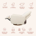 Petal Electronic Recliner and Swivel Glider with USB Port