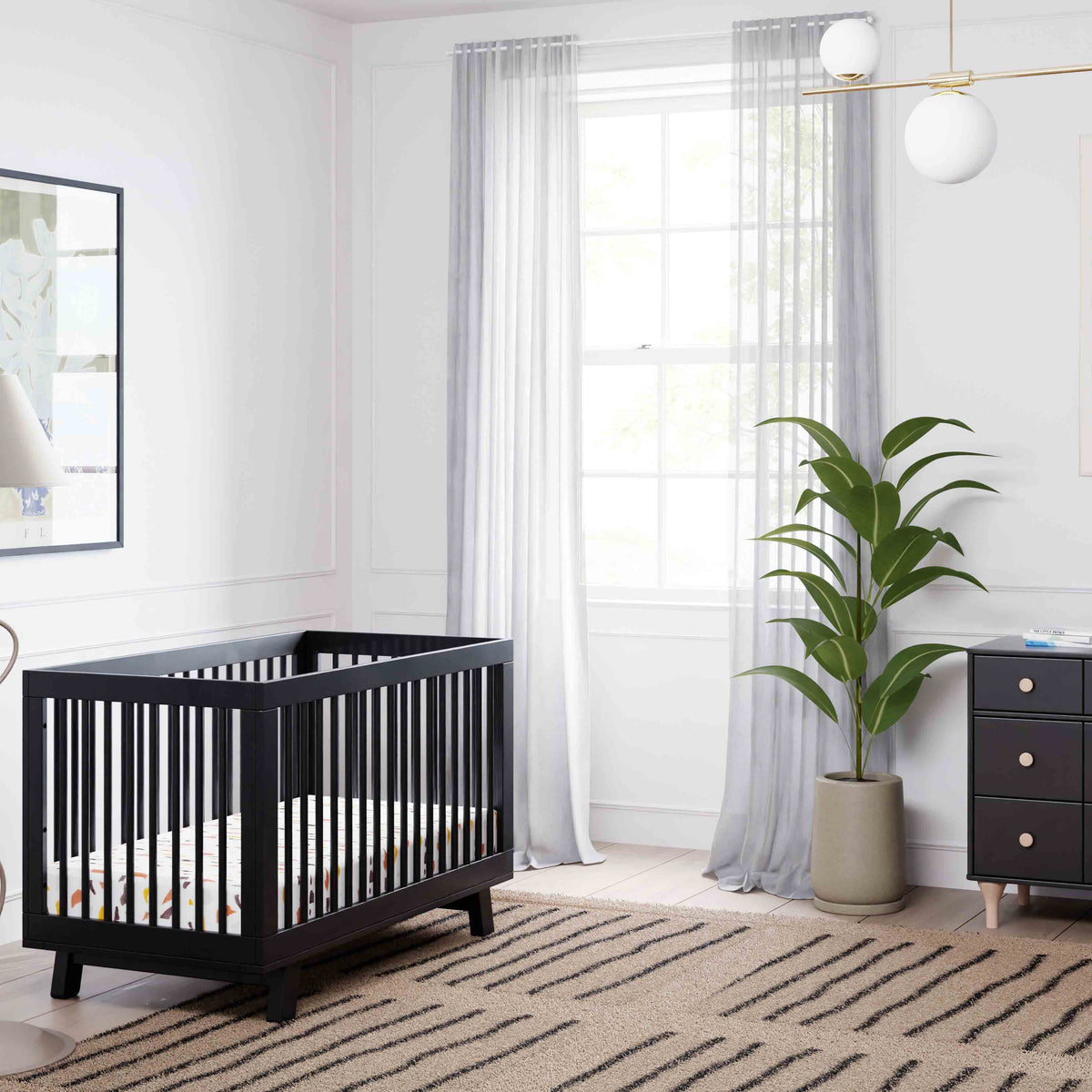 Hudson 3-in-1 Convertible Crib with Toddler Bed Conversion Kit