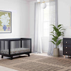 Hudson 3-in-1 Convertible Crib with Toddler Bed Conversion Kit