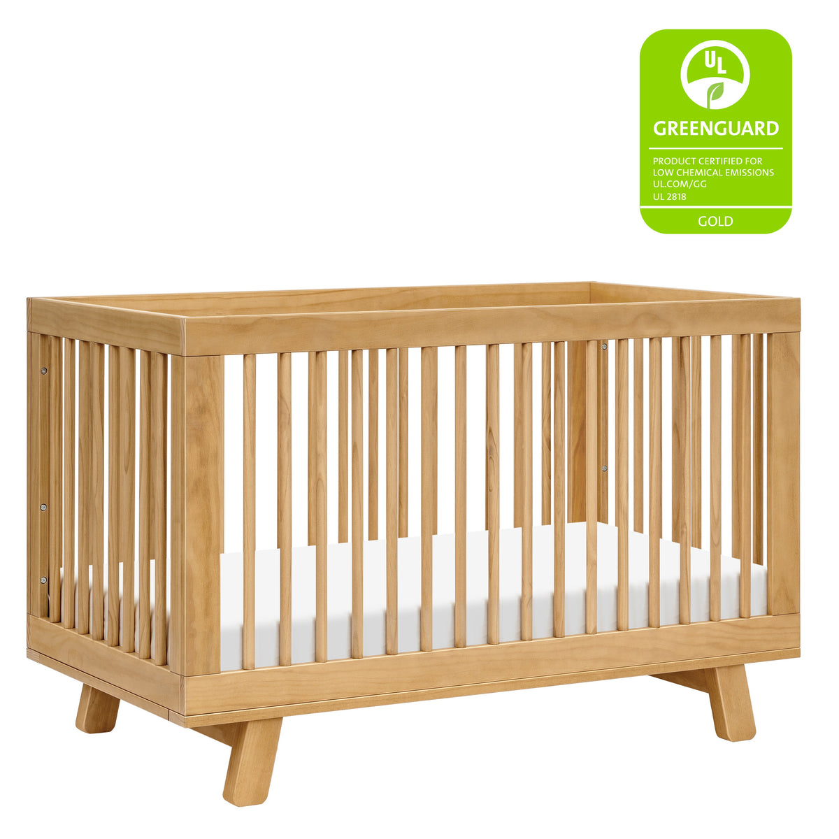 Hudson 3-in-1 Convertible Crib with Toddler Bed Conversion Kit
