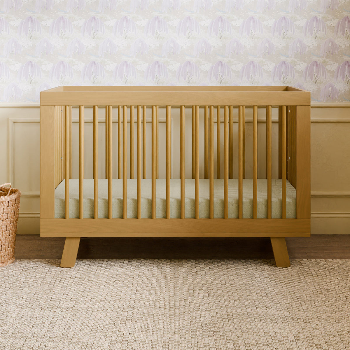 Hudson 3-in-1 Convertible Crib with Toddler Bed Conversion Kit