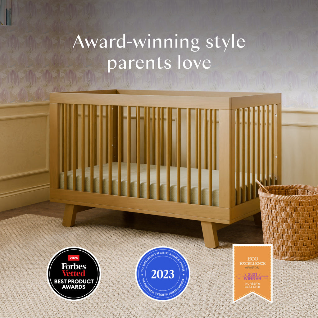 Hudson 3-in-1 Convertible Crib with Toddler Bed Conversion Kit
