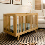 Hudson 3-in-1 Convertible Crib with Toddler Bed Conversion Kit