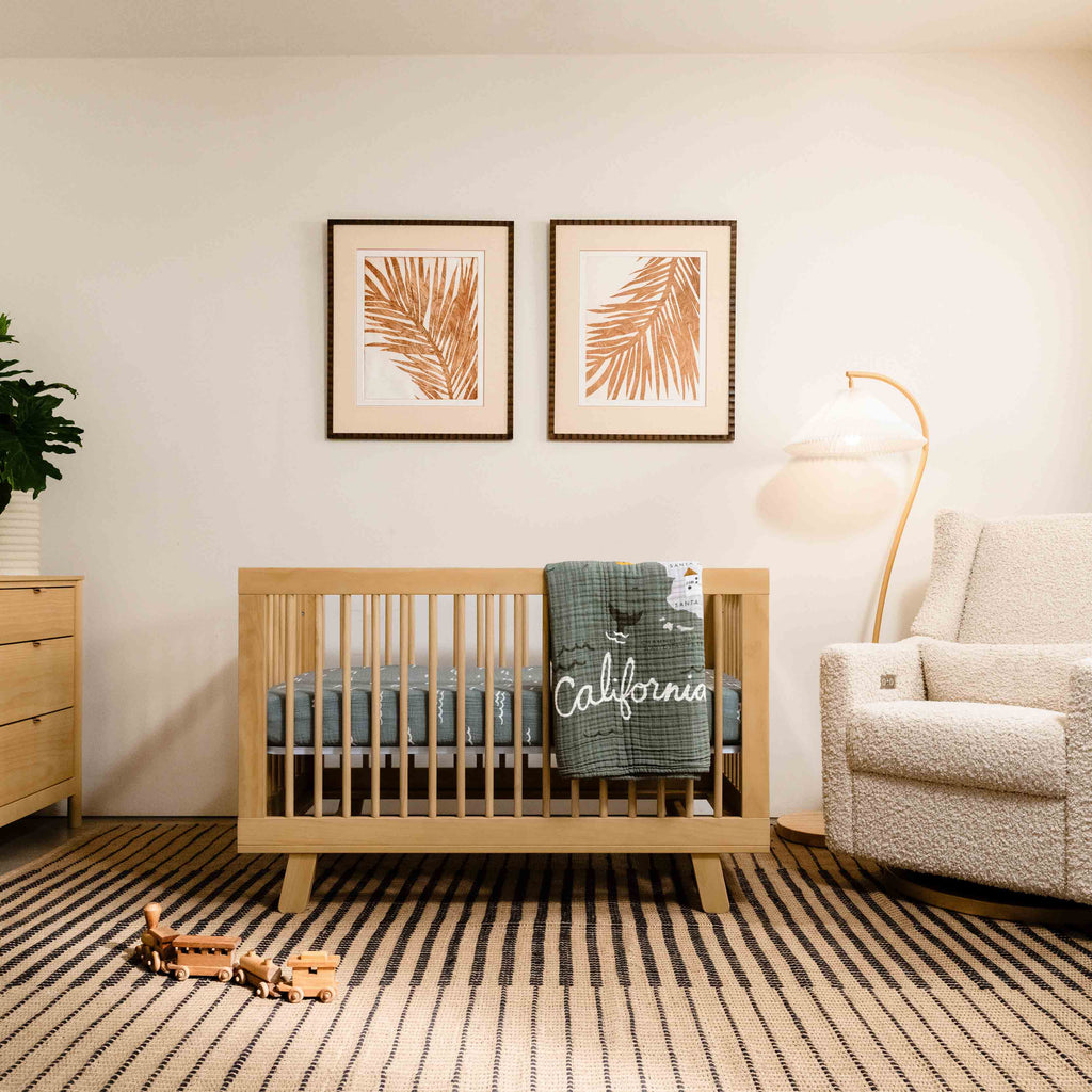Hudson 3-in-1 Convertible Crib with Toddler Bed Conversion Kit