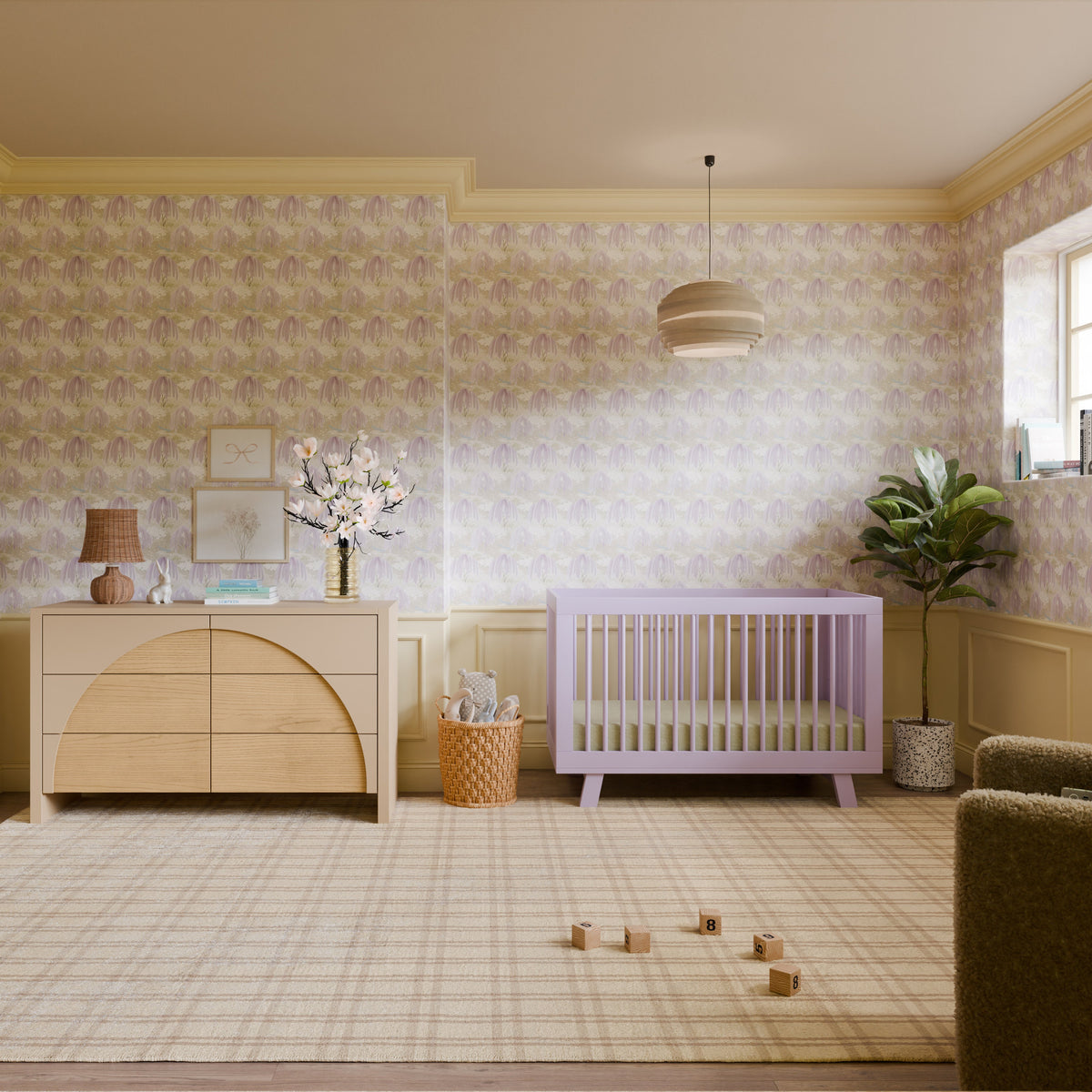 Hudson 3-in-1 Convertible Crib with Toddler Bed Conversion Kit