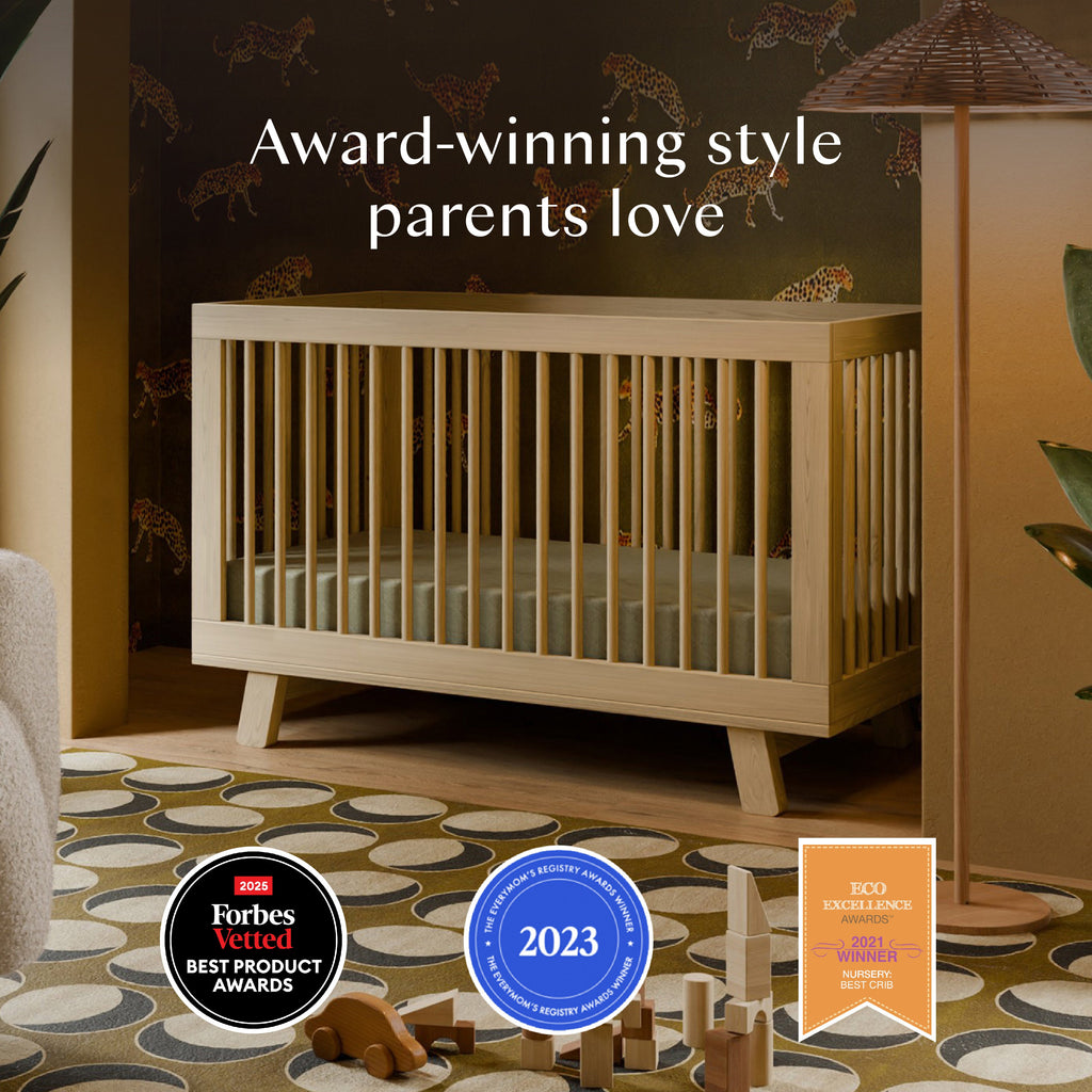 Hudson 3-in-1 Convertible Crib with Toddler Bed Conversion Kit