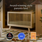 Hudson 3-in-1 Convertible Crib with Toddler Bed Conversion Kit
