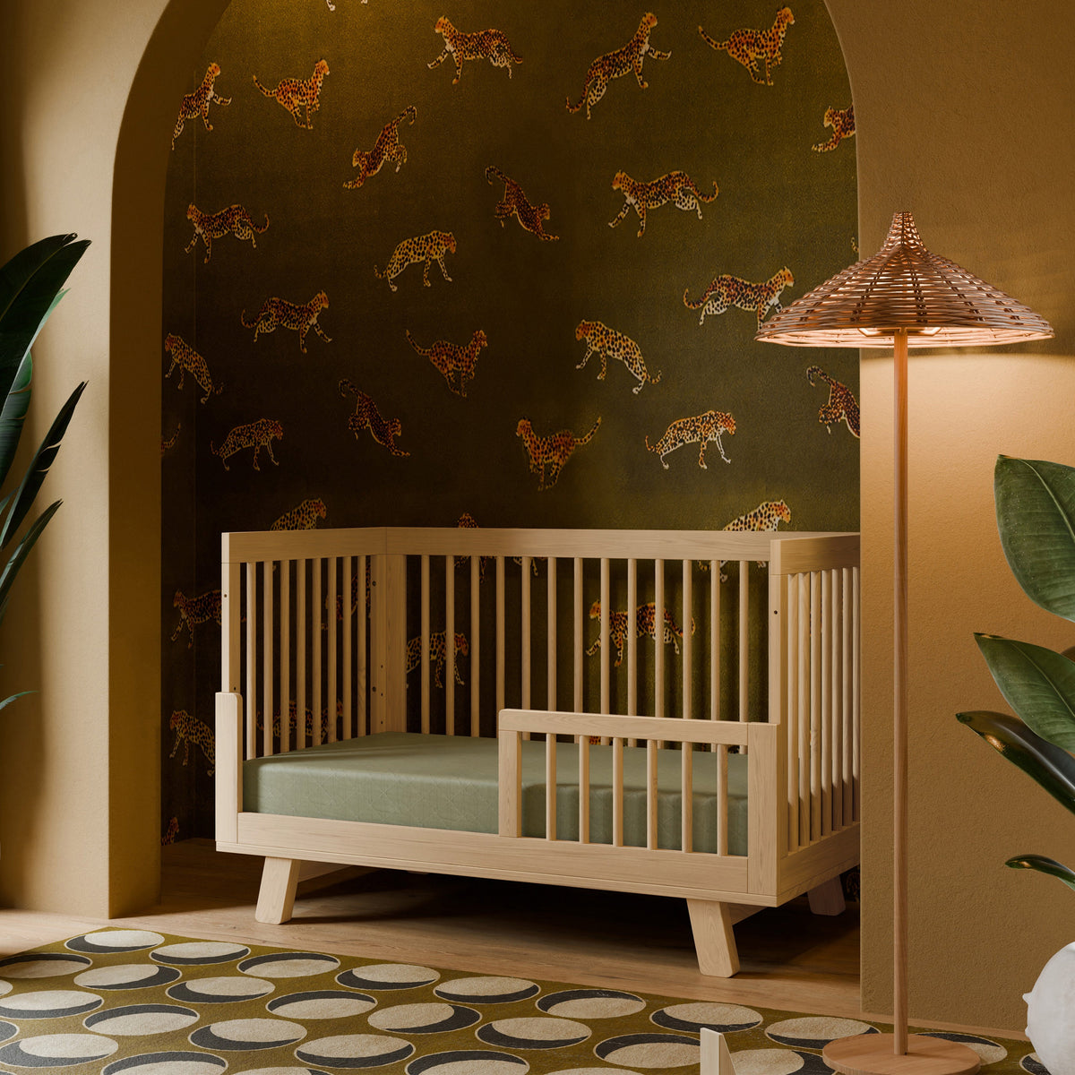 Hudson 3-in-1 Convertible Crib with Toddler Bed Conversion Kit