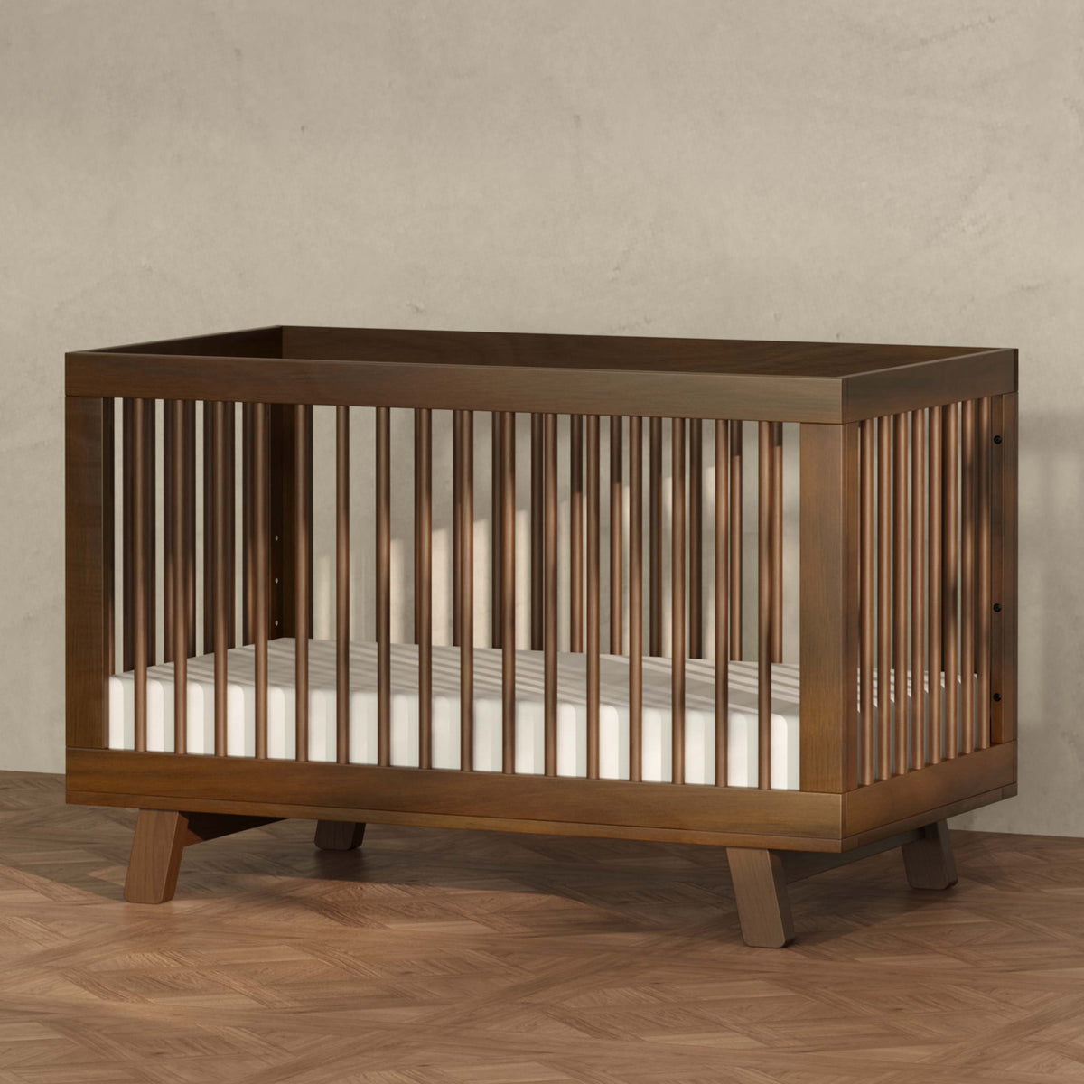 Hudson 3-in-1 Convertible Crib with Toddler Bed Conversion Kit