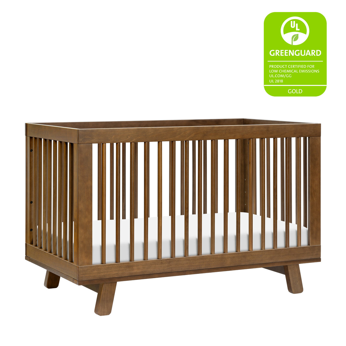 Hudson 3-in-1 Convertible Crib with Toddler Bed Conversion Kit